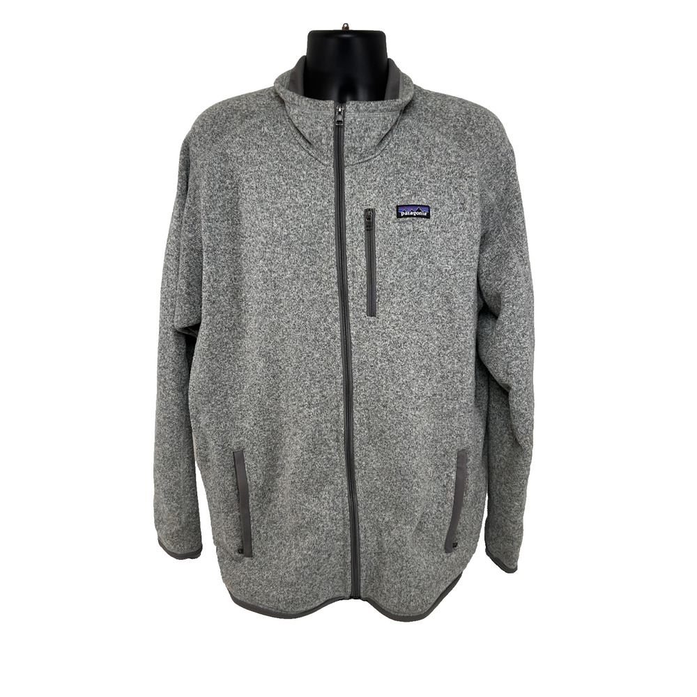 Patagonia Better Sweater Fleece Jacket Gray Full Zip Stonewash XXL